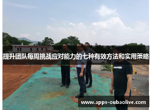提升团队每周挑战应对能力的七种有效方法和实用策略